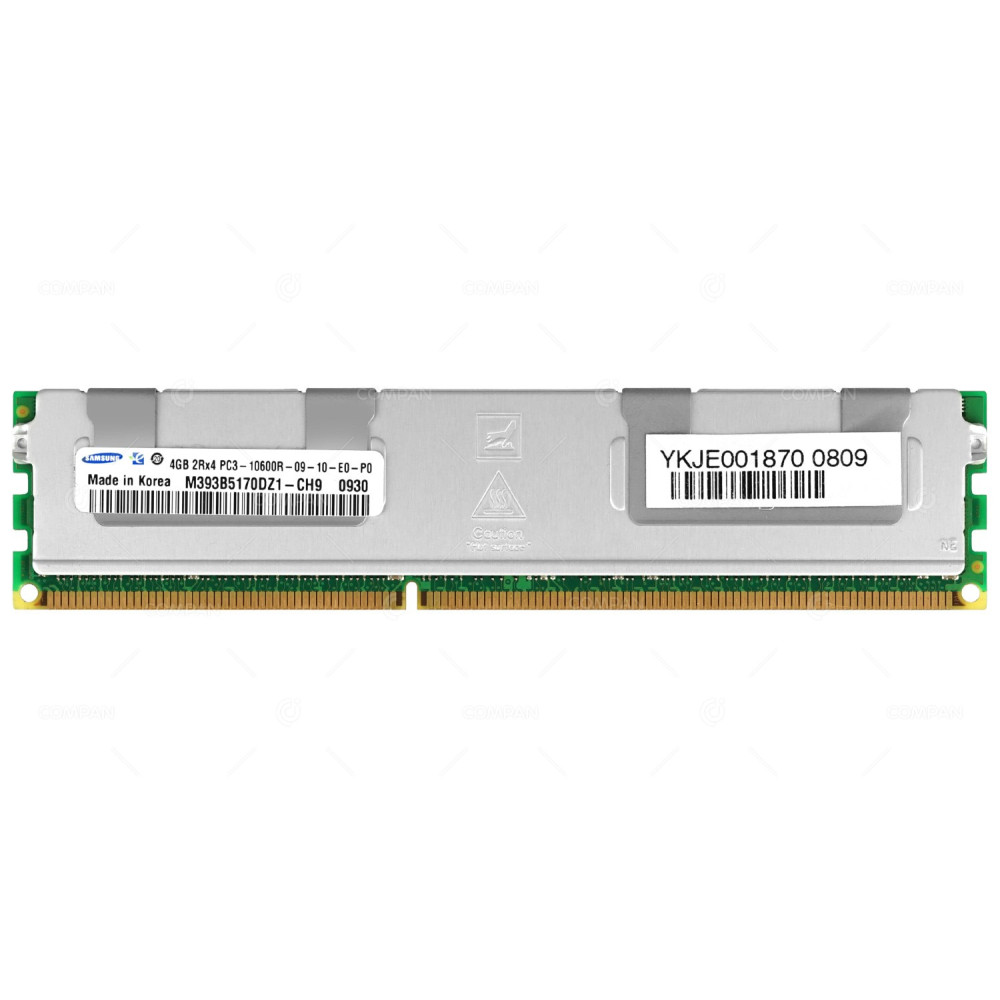 M393B5170DZ1-CH9 SAMSUNG MEMORY 4GB 2RX4 PC3 10600R RDIMM DDR3 -